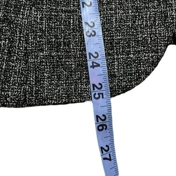 Joseph Ribkoff Grey Black Ruffle Blazer Women Size 14 - Picture 8 of 9